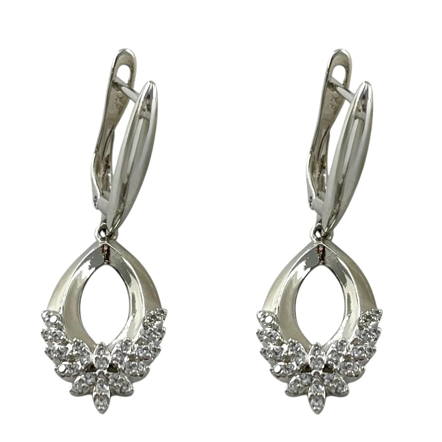 گوشواره زنانه ژوپینگ مدل آمیتیس جواهری