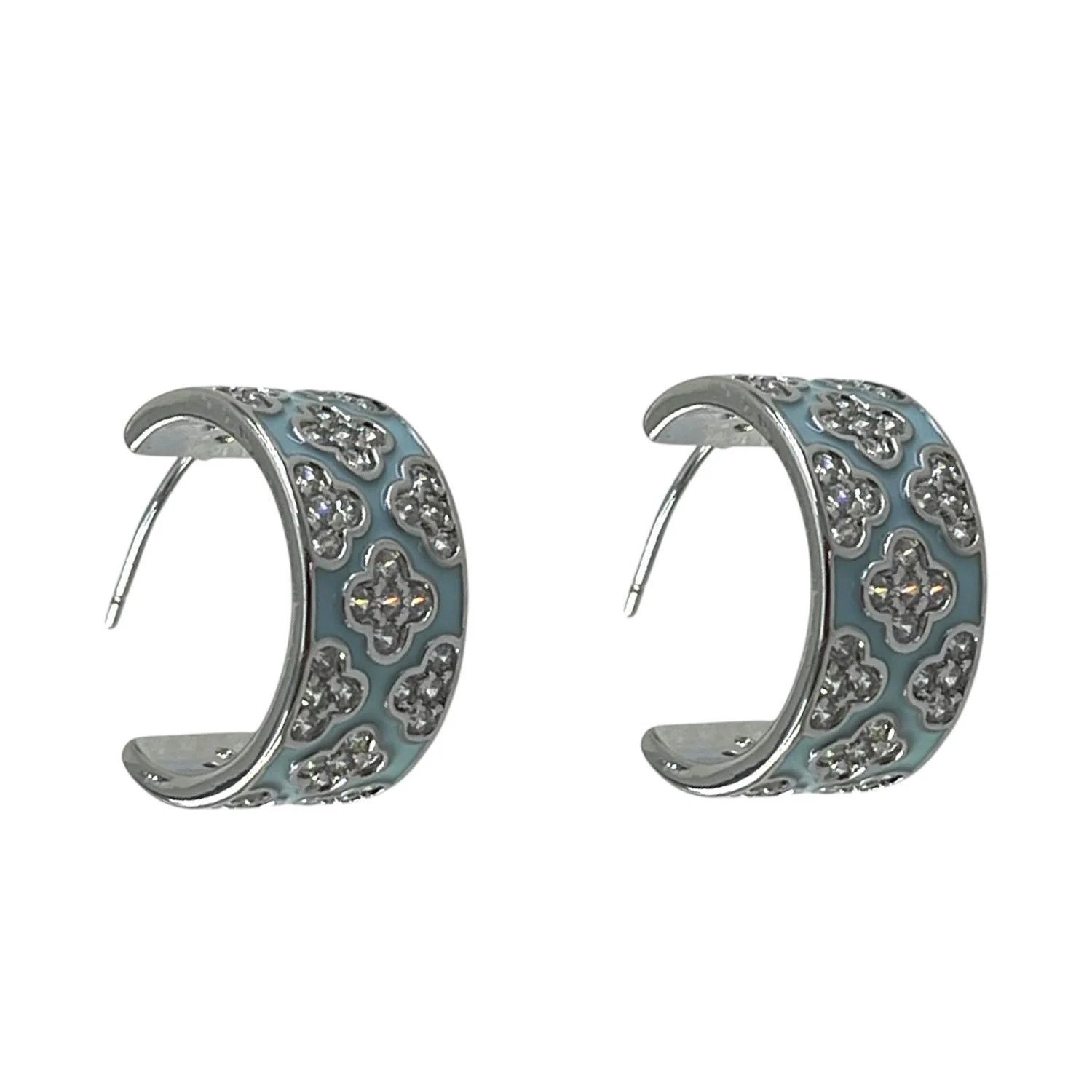گوشواره زنانه میناکاری مدل آتریسا