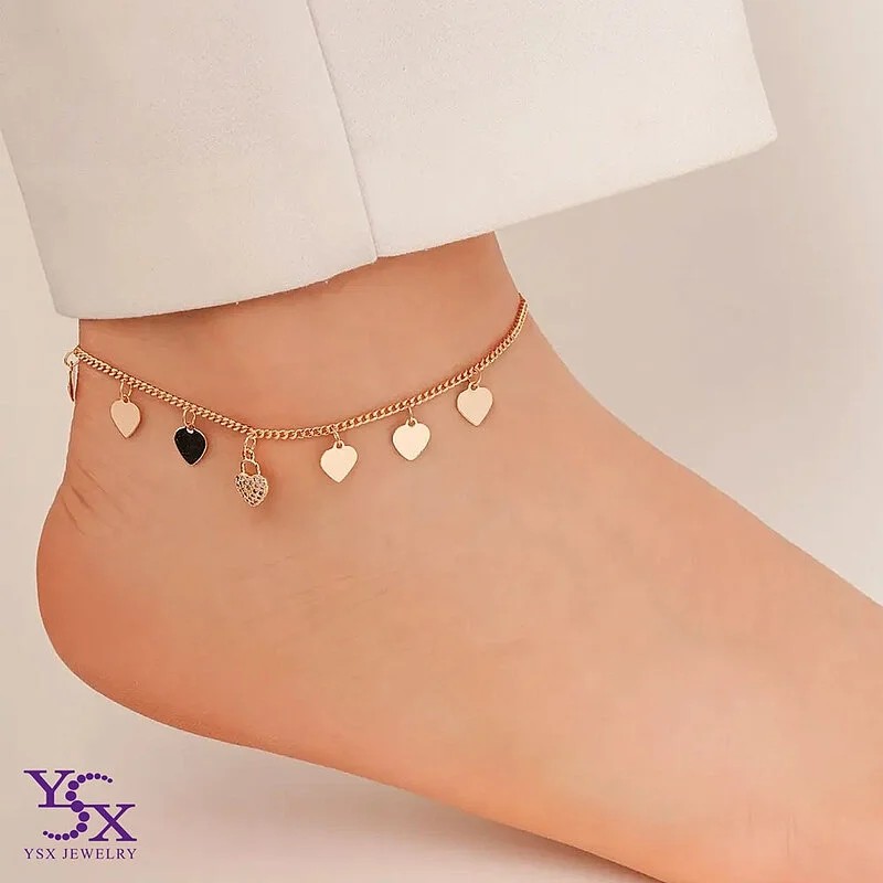 پابند پولک قلب ظریف و دوست داشتنی YSX، جلوه‌ای از عشق