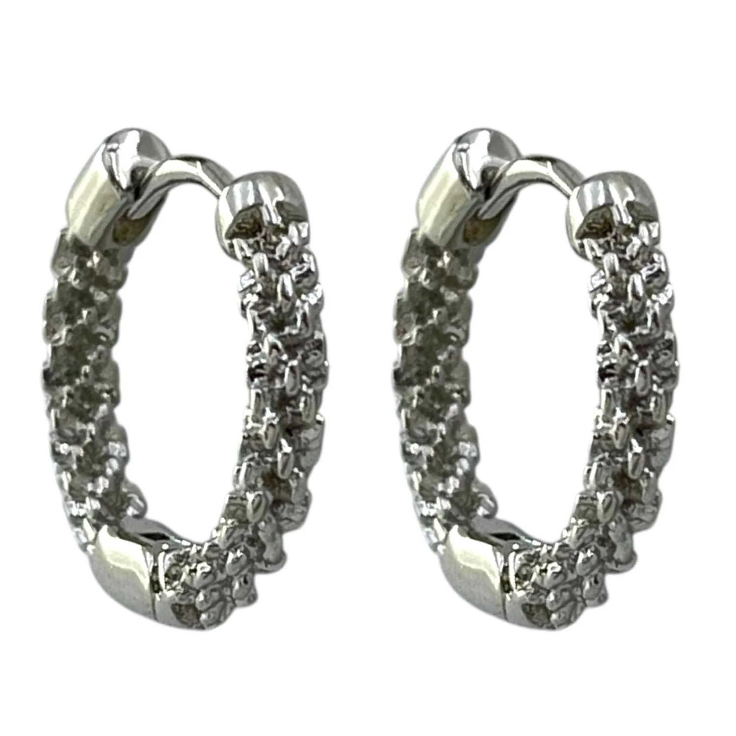 گوشواره زنانه حلقه ای طرح جواهر ژوپینگ
