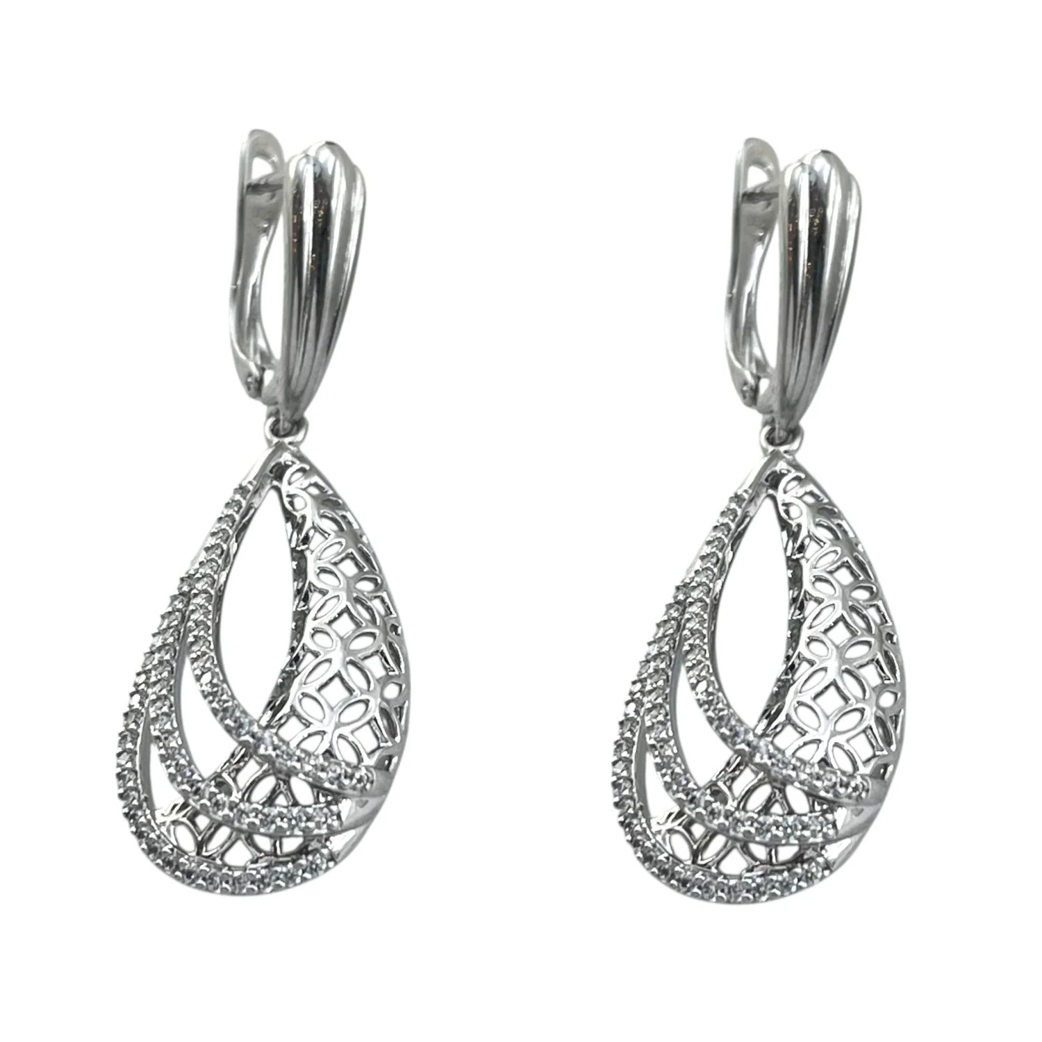 گوشواره زنانه طرح جواهر ژوپینگ