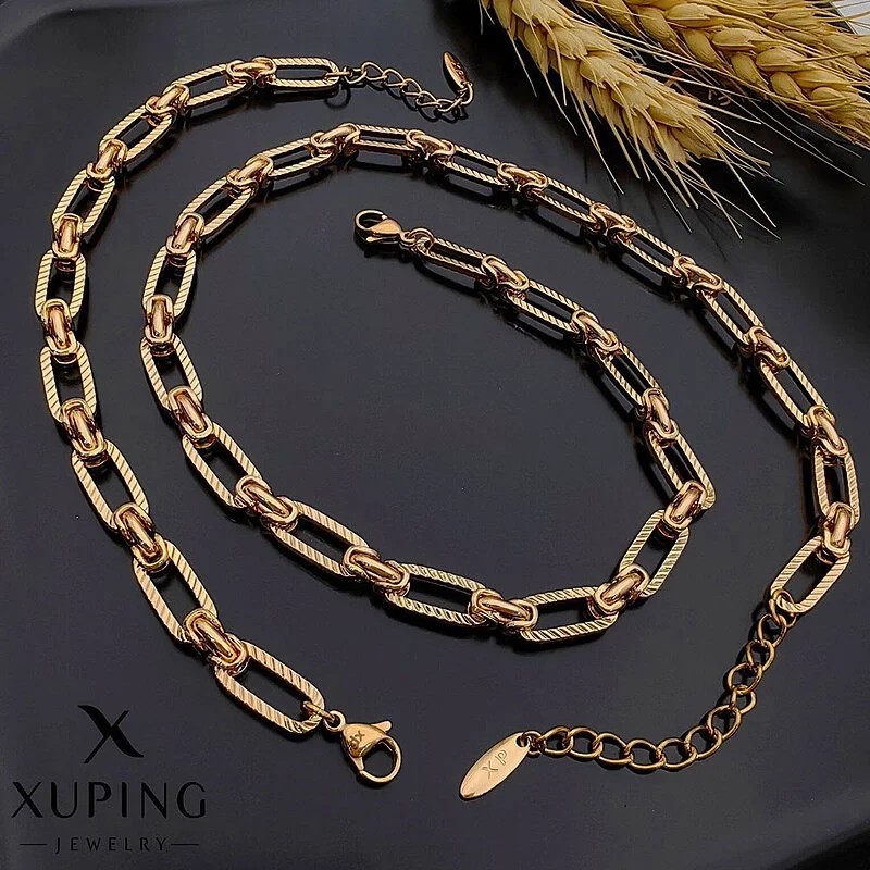 نیم ست حلقهای طرح طلا با روکش ژوپینگ Xuping