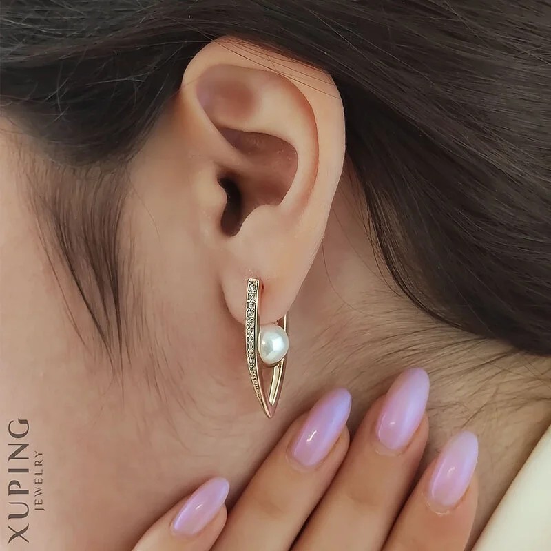 گوشواره هفتی مرواریدی ژوپینگ، درخشش بی نظیر مروارید در طراحی هفت