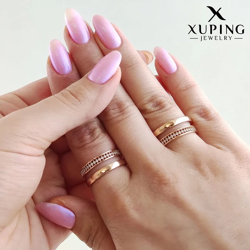 انگشتر رینگ دولاین نگیندار ژوپینگ، درخشش بینظیر در دستان شما Xuping