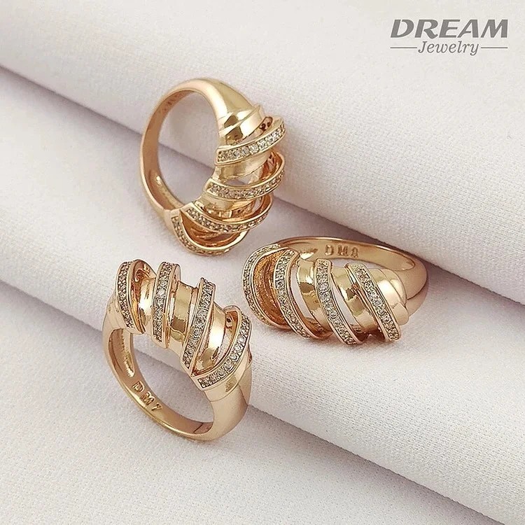 انگشتر زنانه طرح پیچان نگیندار برند DREAM