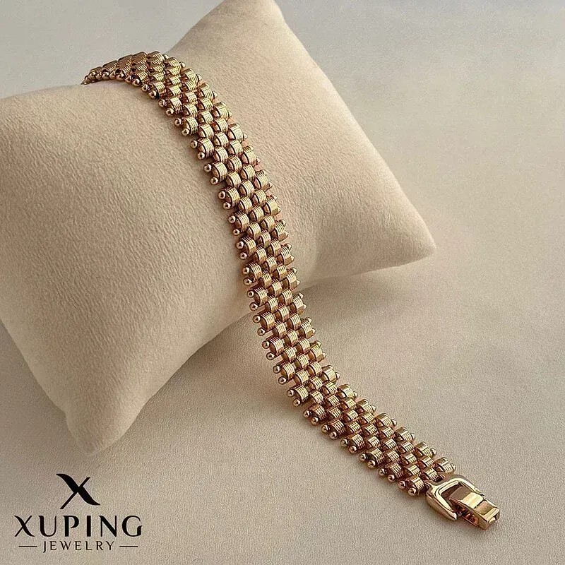 دستبند رولکس تراشدار ژوپینگ، درخشش بینظیر و ظرافت خیرهکننده Xuping